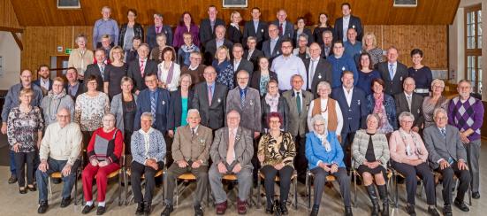 Foto der ehemaligen Königinnen und Könige im Februar 2017
