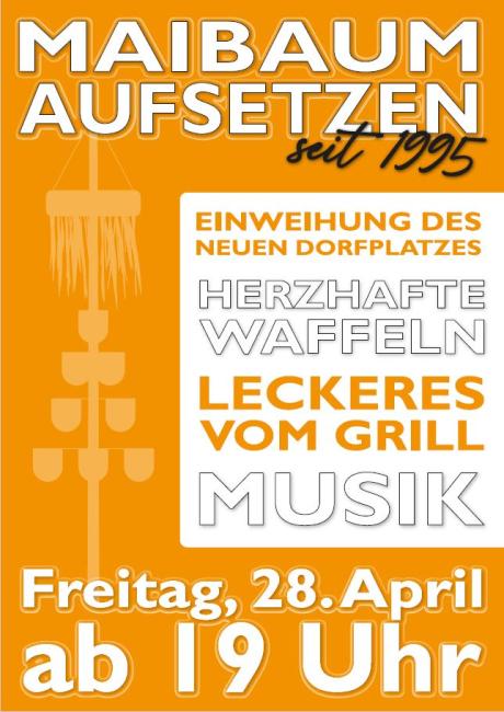 Maibaum ausetzen