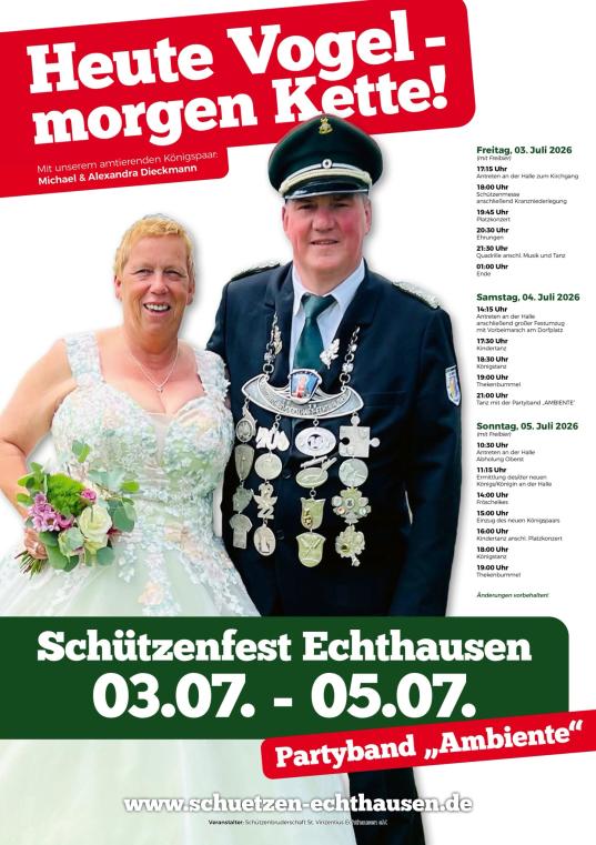Unser Schützenfestplakat 2026